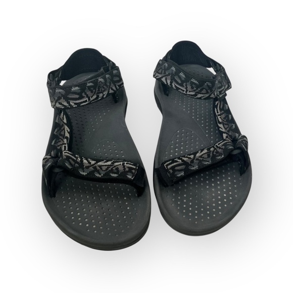 TEVA Men's Sandals Size 9 Hurricane Black Grey Water Sports 6502 - Picture 1 of 7